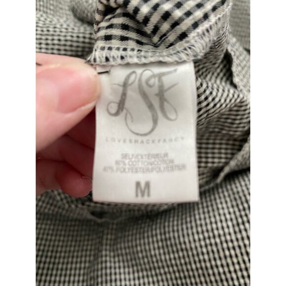 Loveshackfancy Lacey Dress Round Neck Ruffled Gingham medium - Picture 8 of 9